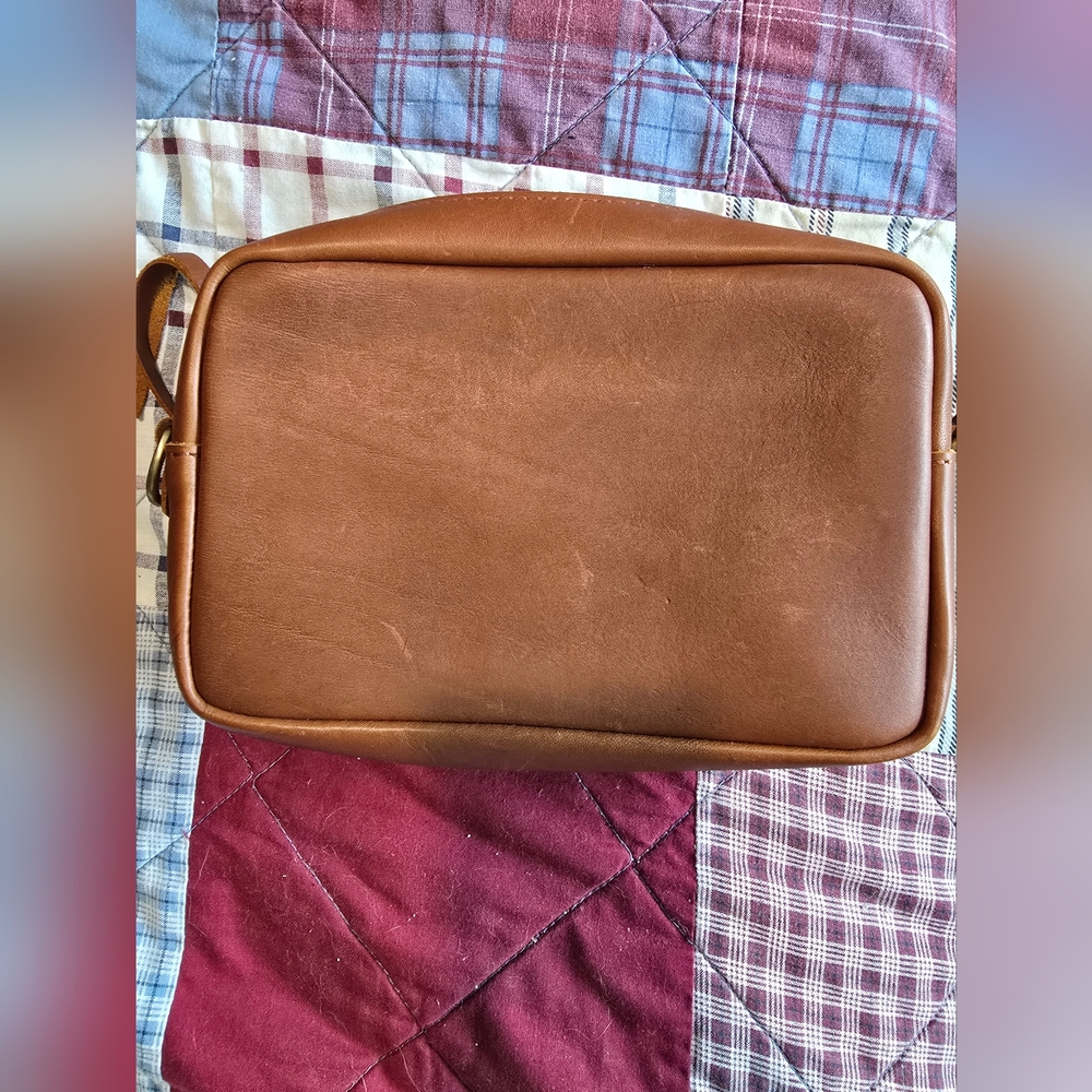Portland Leather Large Honey Camera Bag Purse - Picture 2 of 8